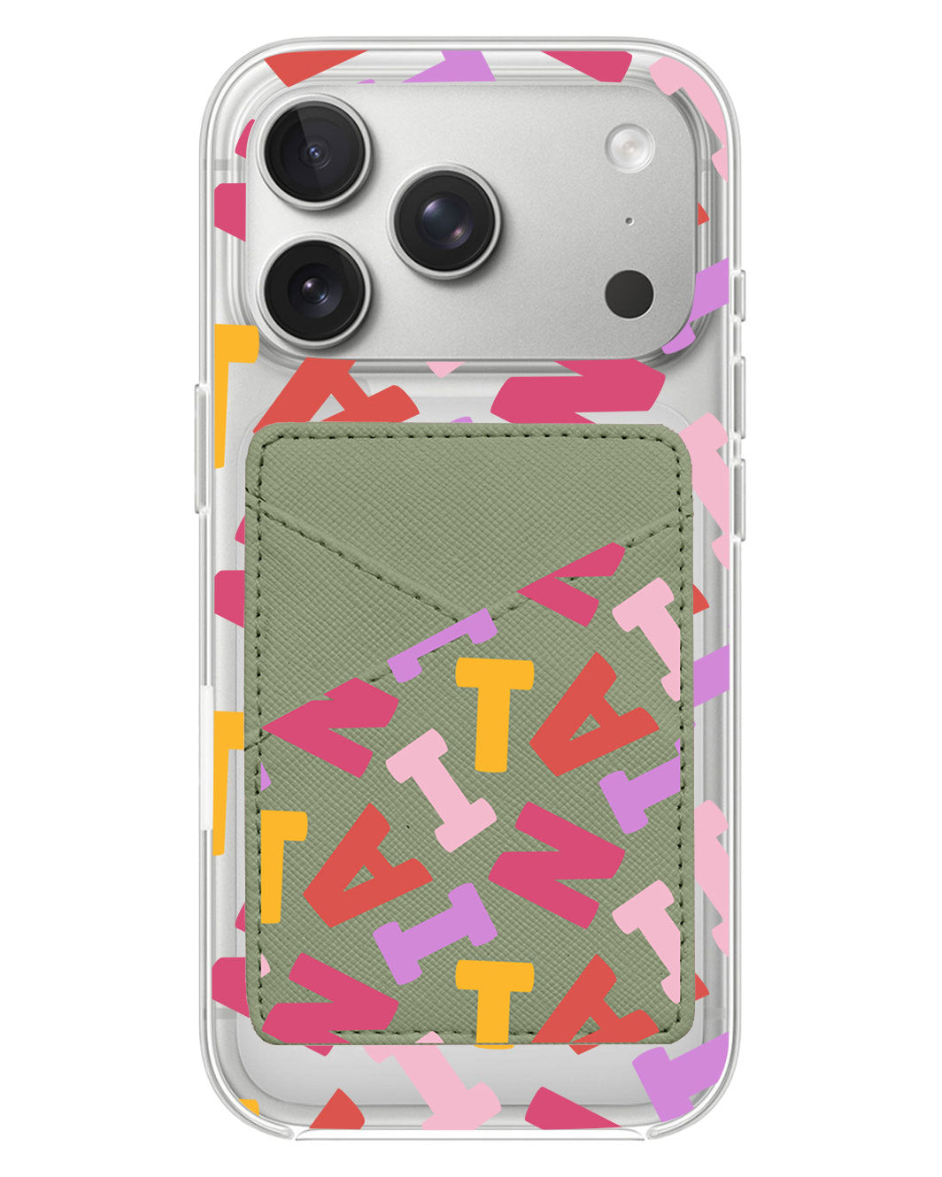 iPhone Phone Wallet Case - Scattered Monogram 1.0