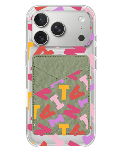 iPhone Phone Wallet Case - Scattered Monogram 1.0