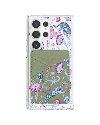 Android Phone Wallet Case - Tiger & Floral 3.0
