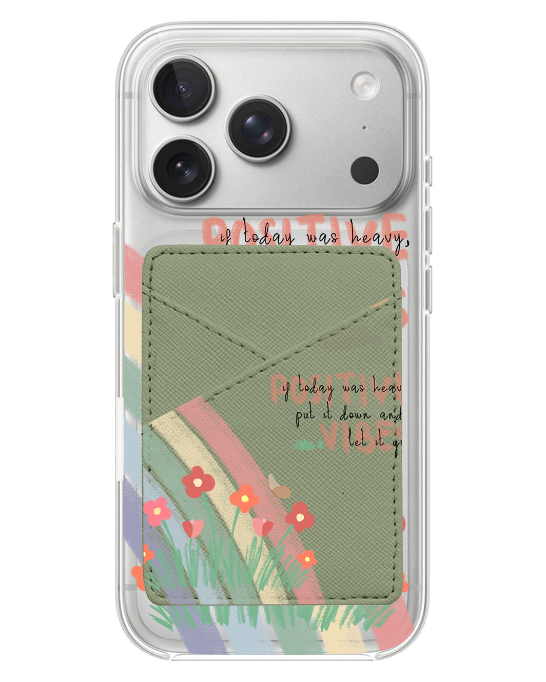 iPhone Phone Wallet Case - Positive Vibes