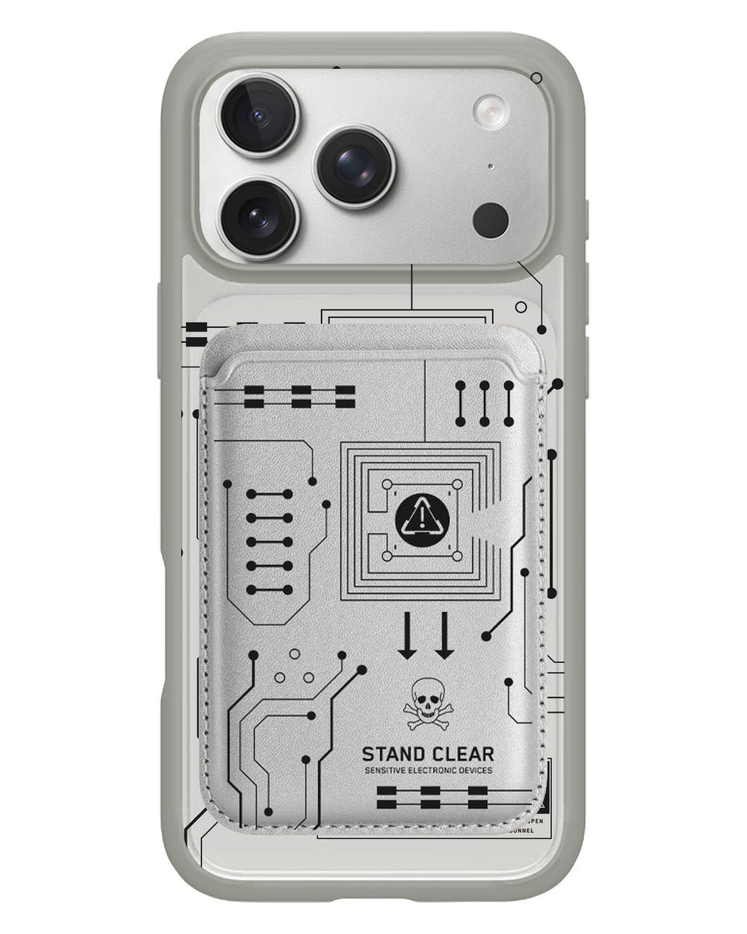 iPhone Magnetic Wallet Case - Circuit Black