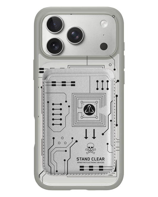 iPhone Magnetic Wallet Case - Circuit Black