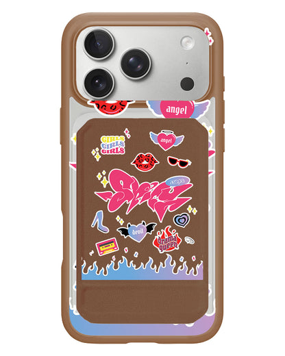 iPhone Magnetic Multifold Wallet - Aespa Spicy