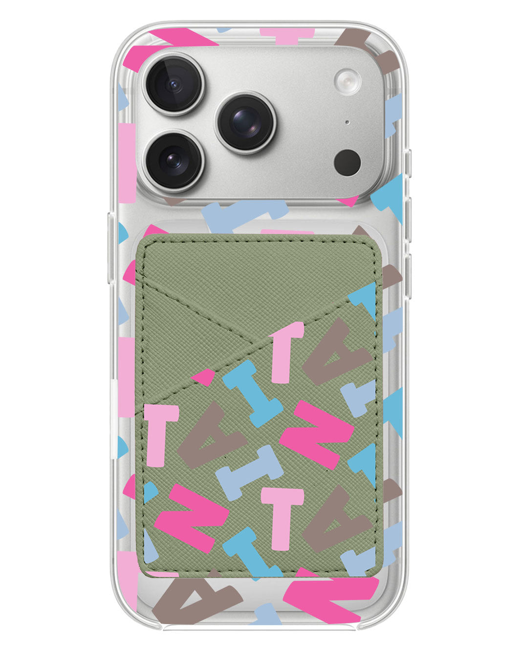 iPhone Phone Wallet Case - Scattered Monogram 2.0
