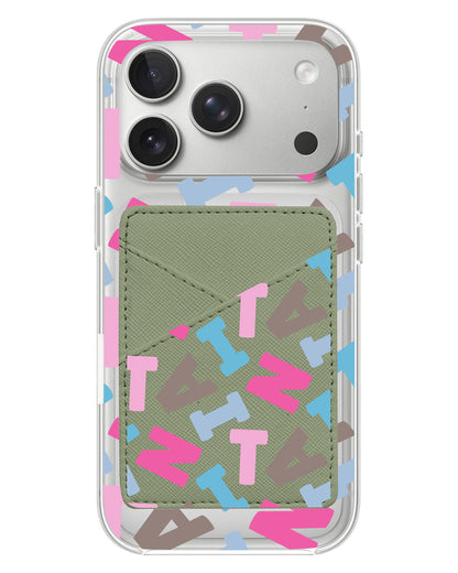 iPhone Phone Wallet Case - Scattered Monogram 2.0