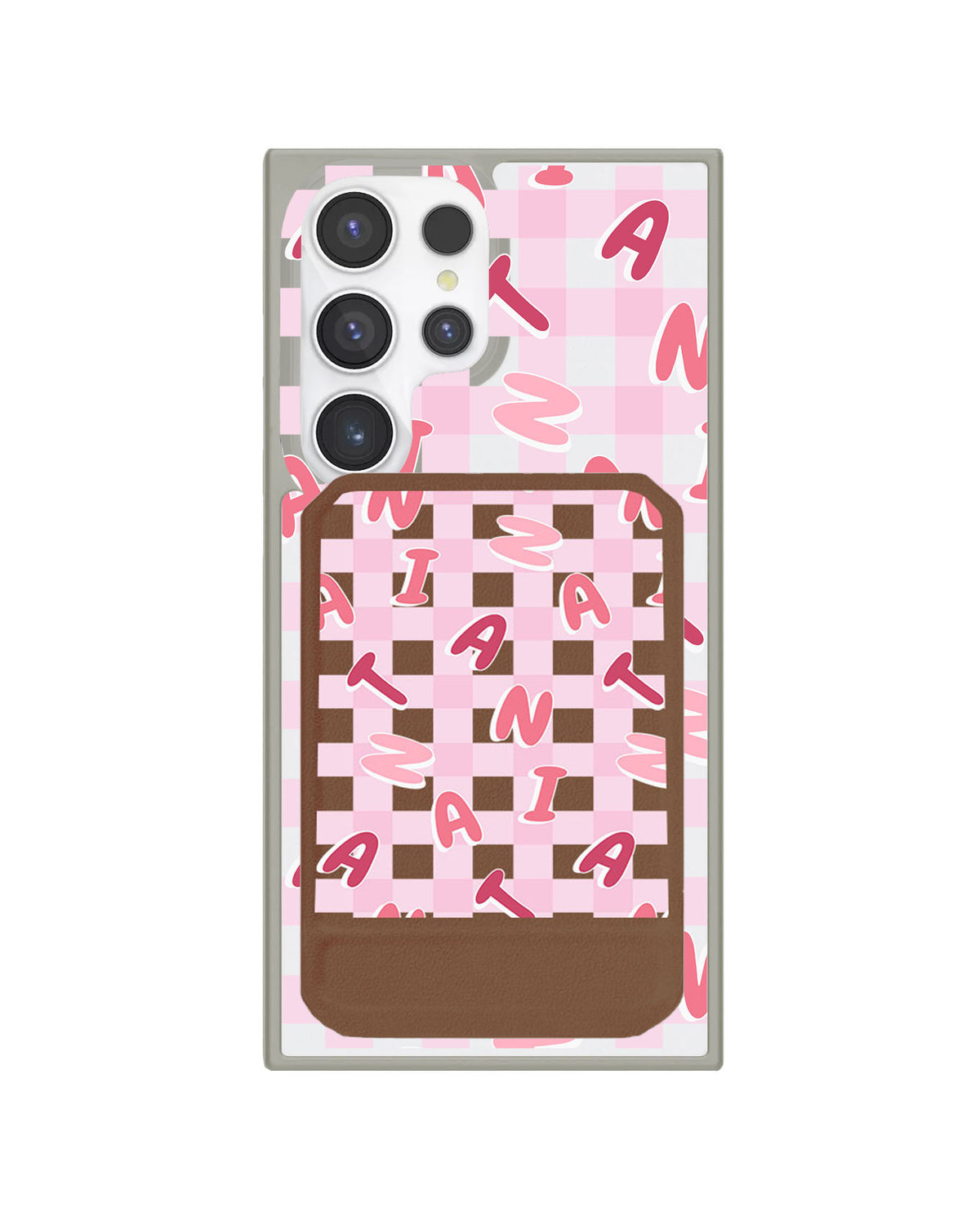 Android Magnetic Multifold Wallet - Checkered Monogram 1.0