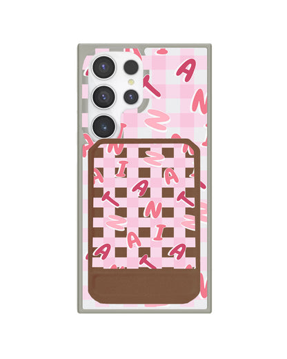 Android Magnetic Multifold Wallet - Checkered Monogram 1.0