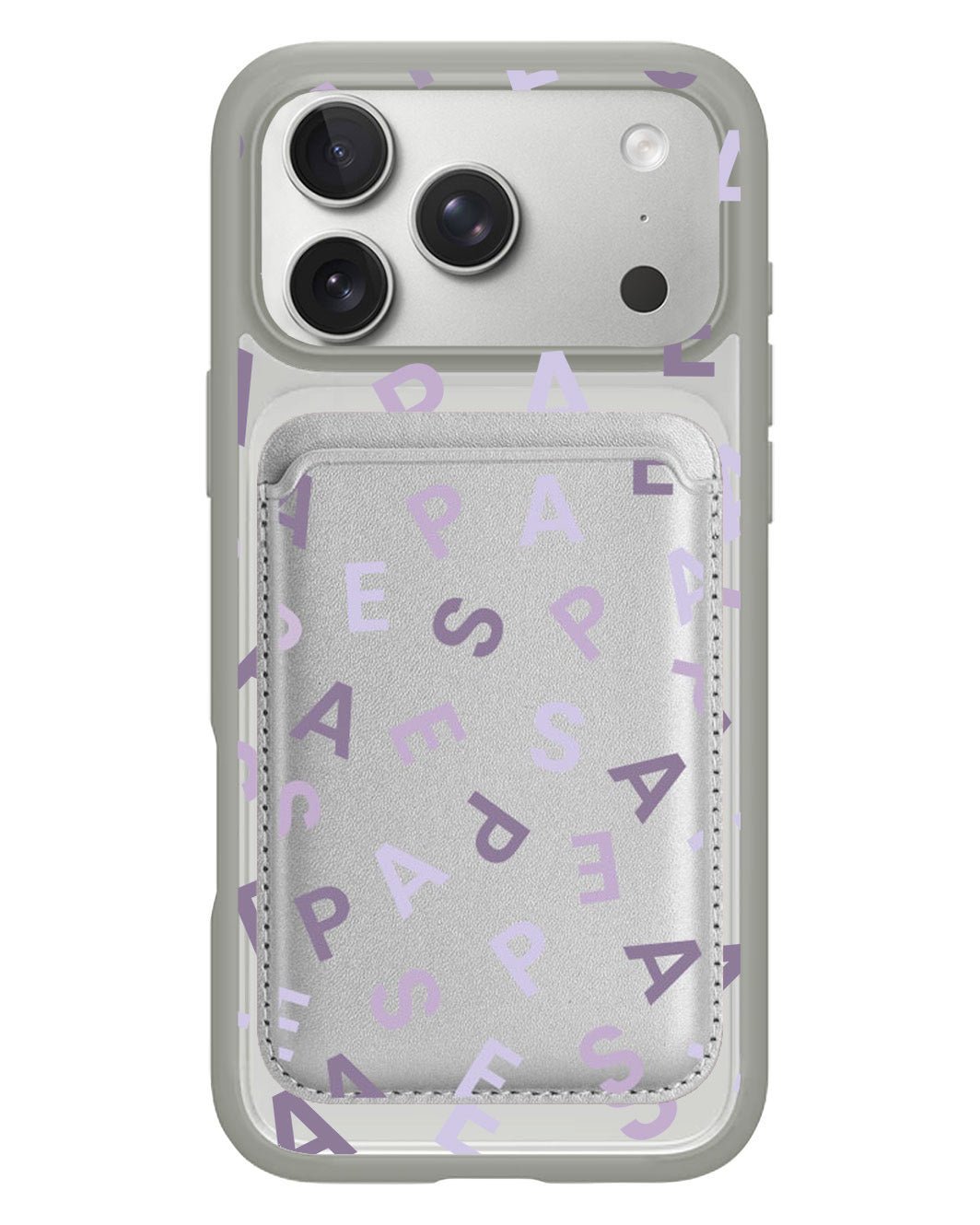 iPhone Magnetic Wallet Case - Aespa Monogram