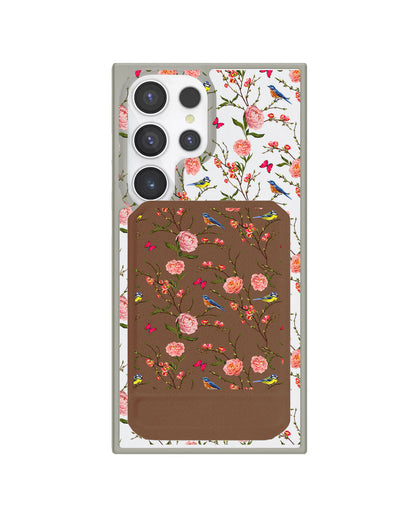Android Magnetic Multifold Wallet - Flora Gardenia