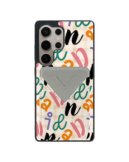 Android Avant Wallet Case - Playful Monogram 3.0
