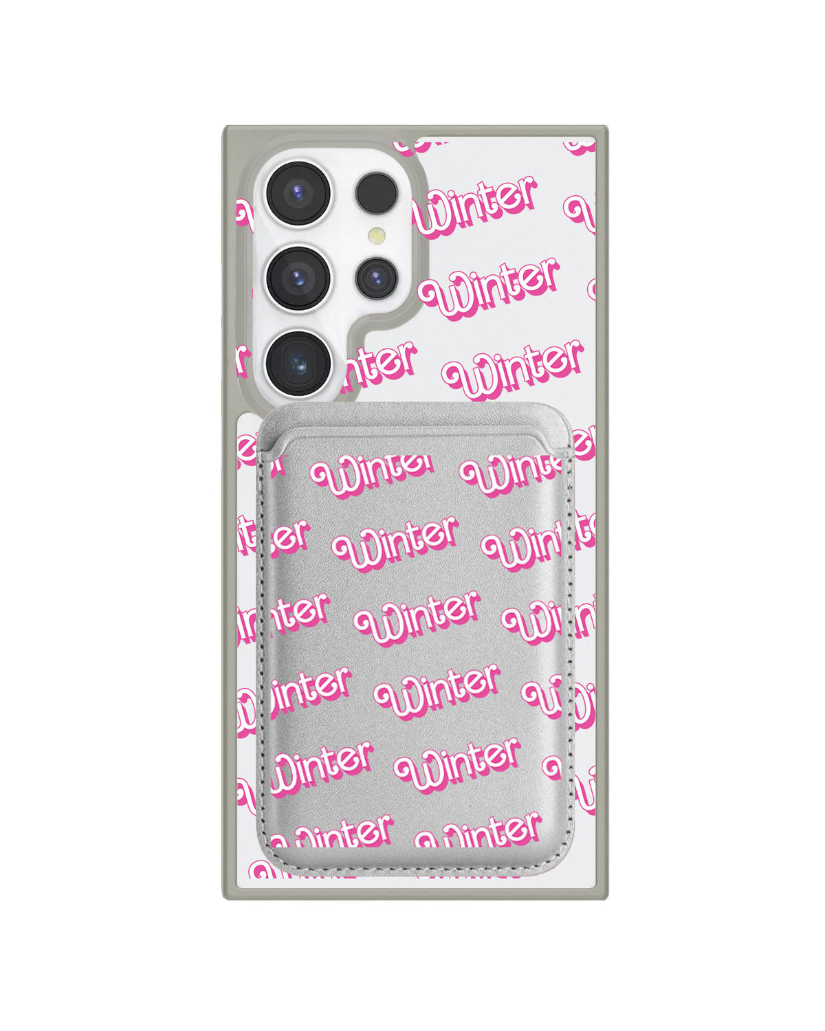 Android Magnetic Wallet Case - Barbie Monogram