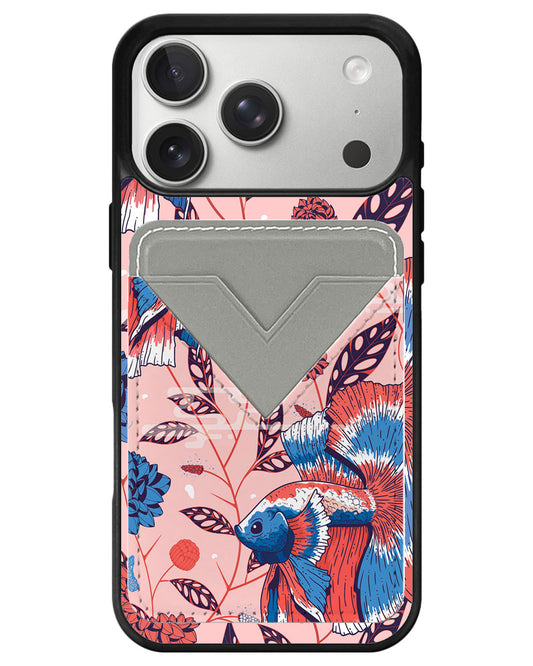 iPhone Avant Wallet Case - Fish & Floral 2.0