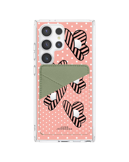 Android Phone Wallet Case - Pink Honey