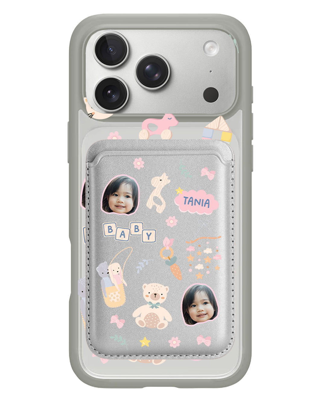 iPhone Magnetic Wallet Case - Face Grid Girl Toys