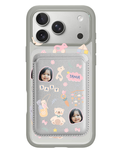 iPhone Magnetic Wallet Case - Face Grid Girl Toys