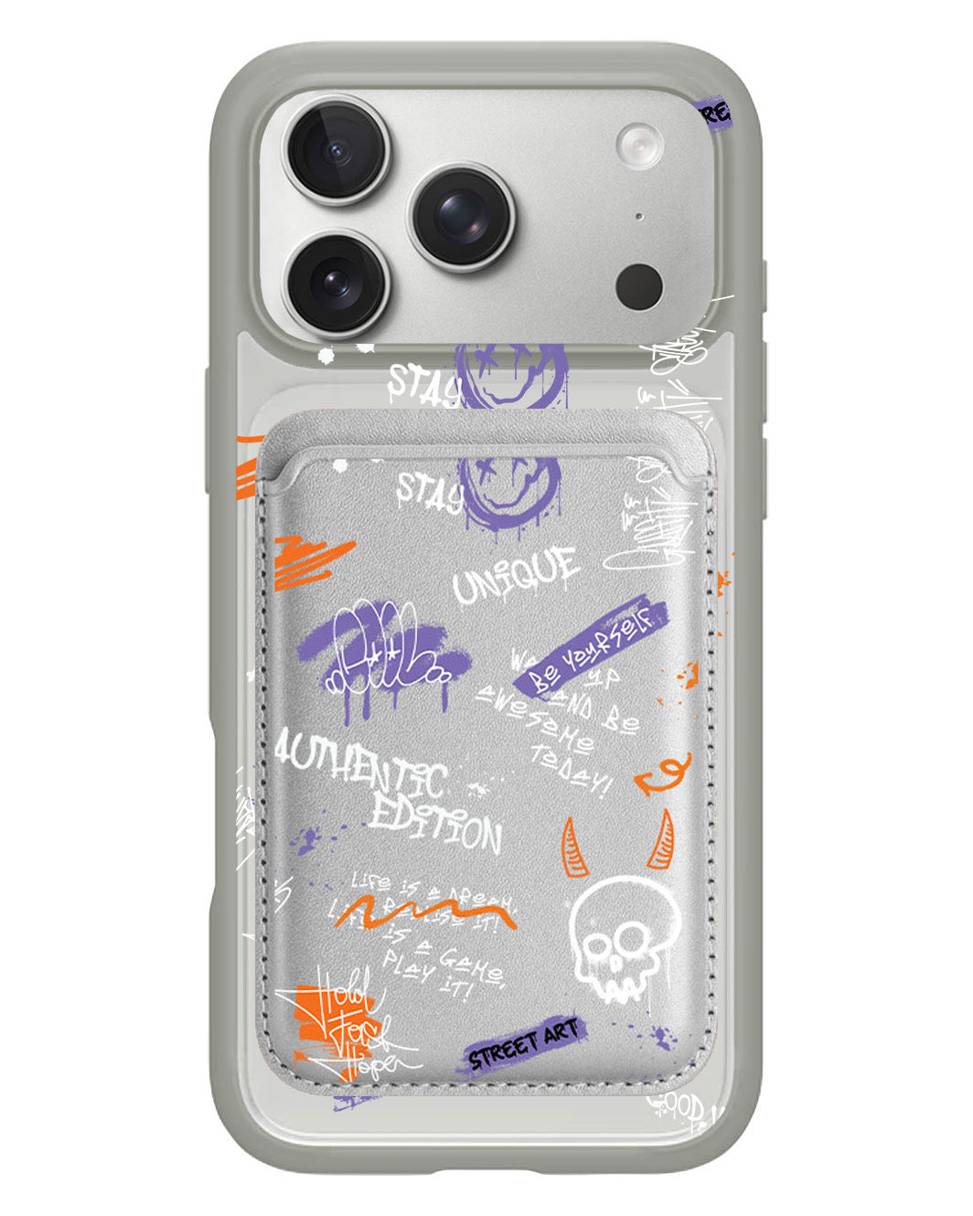 iPhone Magnetic Wallet Case - Graffiti
