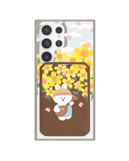 Android Magnetic Multifold Wallet - Bunny Ukulele