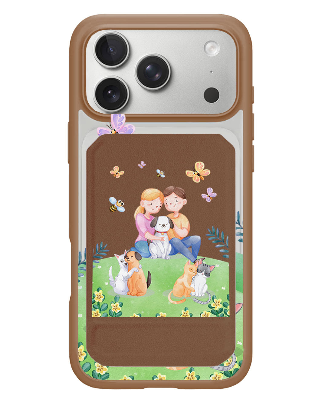 iPhone Magnetic Multifold Wallet - Adorable Animals