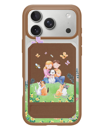 iPhone Magnetic Multifold Wallet - Adorable Animals