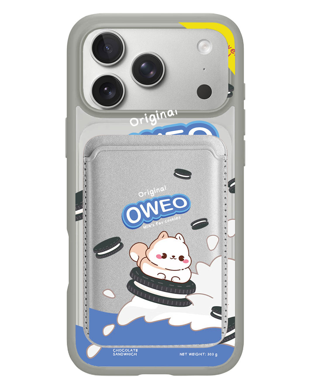 iPhone Magnetic Wallet Case - Oweo Dog