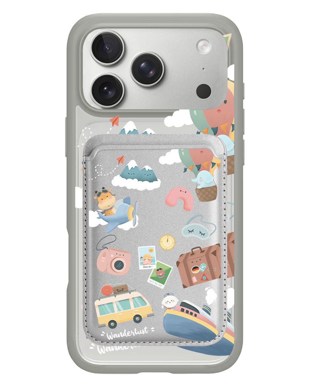 iPhone Magnetic Wallet Case - Travel