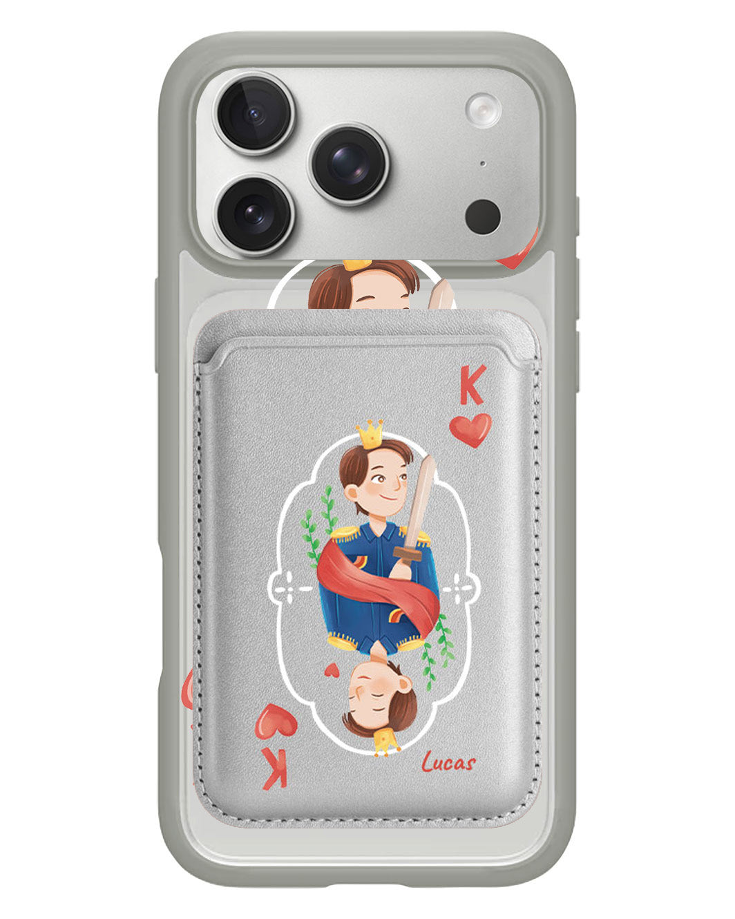 iPhone Magnetic Wallet Case - King (Couple Case)