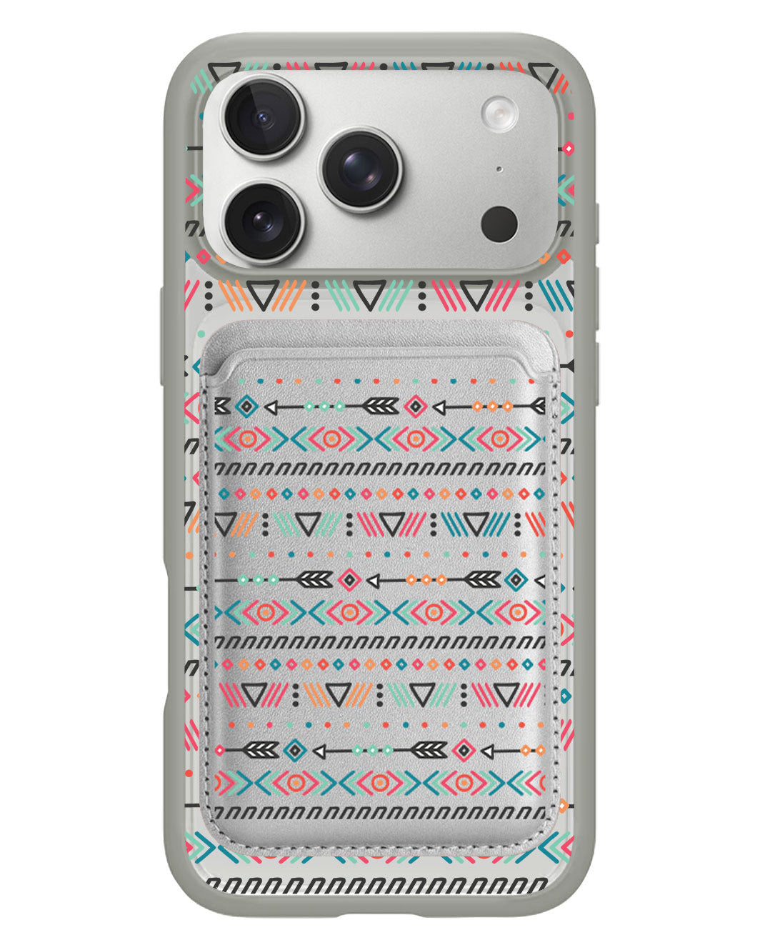 iPhone Magnetic Wallet Case - Ethnic 1.0
