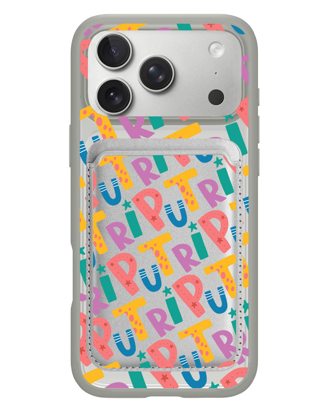 iPhone Magnetic Wallet Case - Playful Monogram 4.0