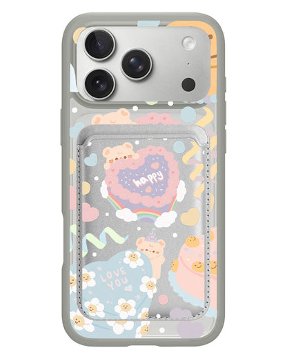 iPhone Magnetic Wallet Case - Cake Party