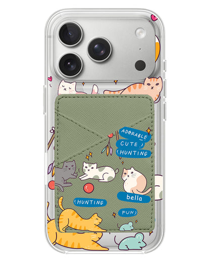 iPhone Phone Wallet Case - Playful Cat 2.0