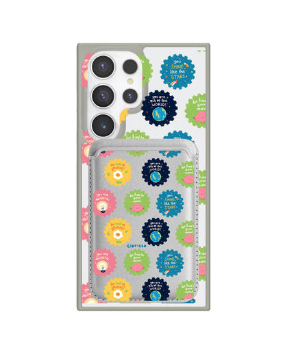 Android Magnetic Wallet Case - Quotes Stamps