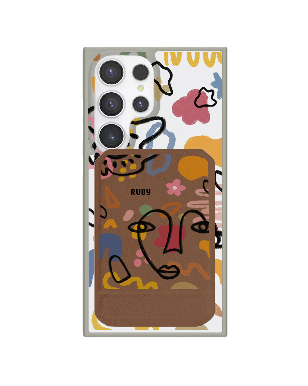 Android Magnetic Multifold Wallet - Abstract 4.0