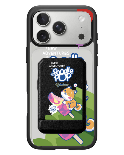 iPhone Magnetic Multifold Wallet - Poodle Pop