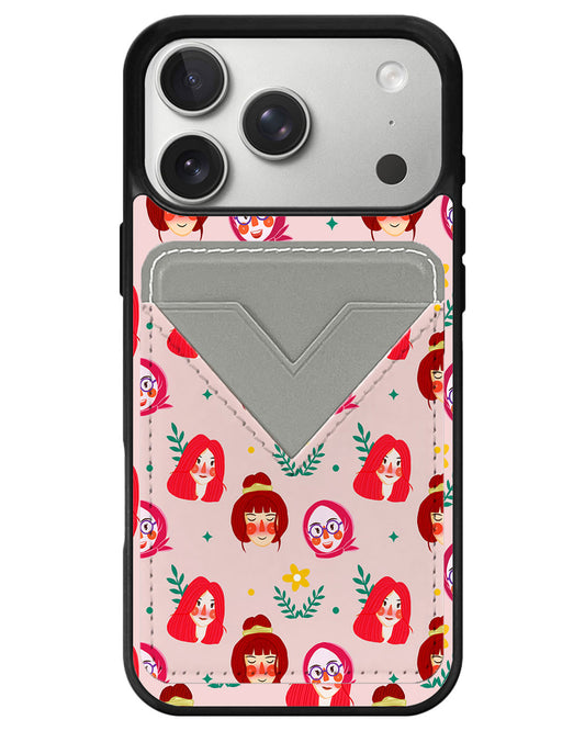 iPhone Avant Wallet Case - Lovely Faces