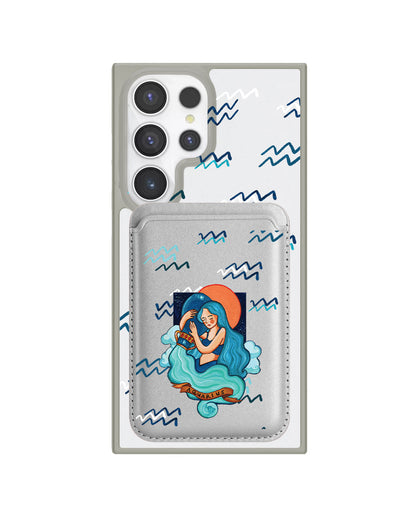 Android Magnetic Wallet Case - Aquarius