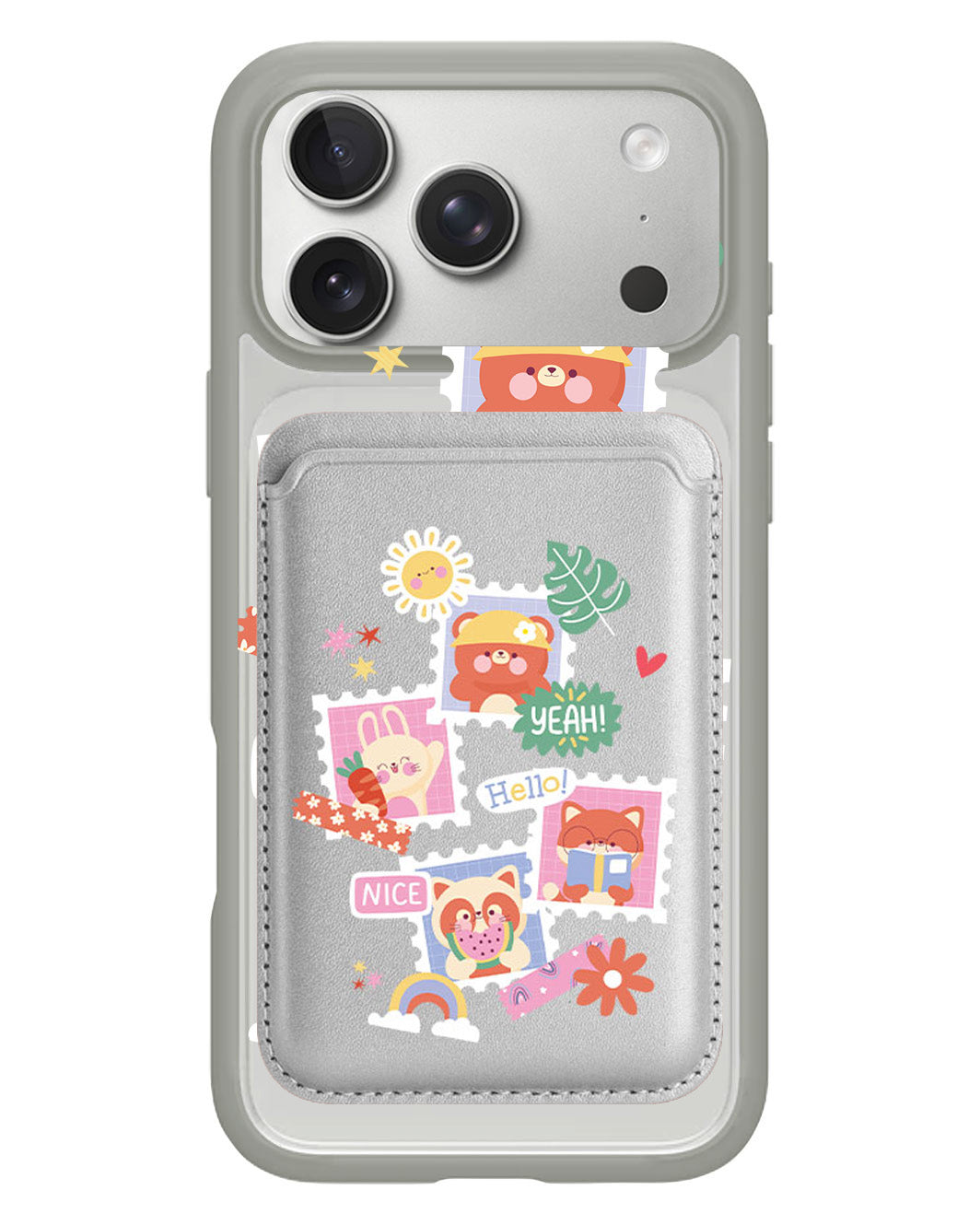 iPhone Magnetic Wallet Case - Animal Squad