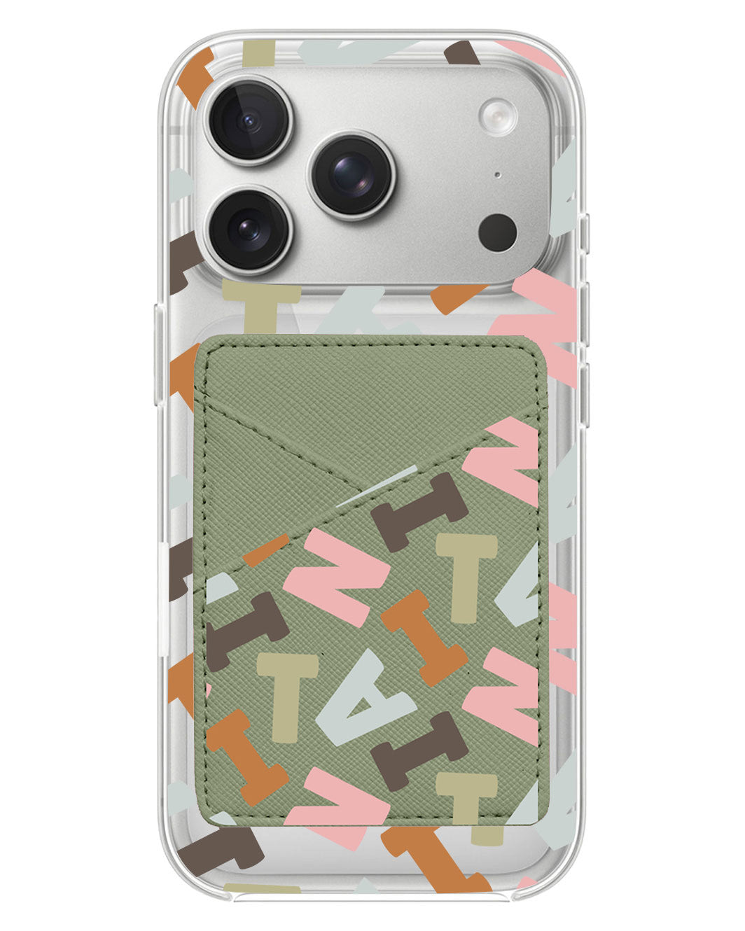 iPhone Phone Wallet Case - Scattered Monogram 4.0