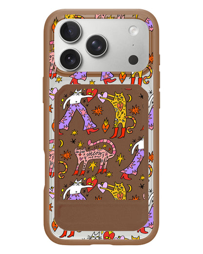 iPhone Magnetic Multifold Wallet - Meow