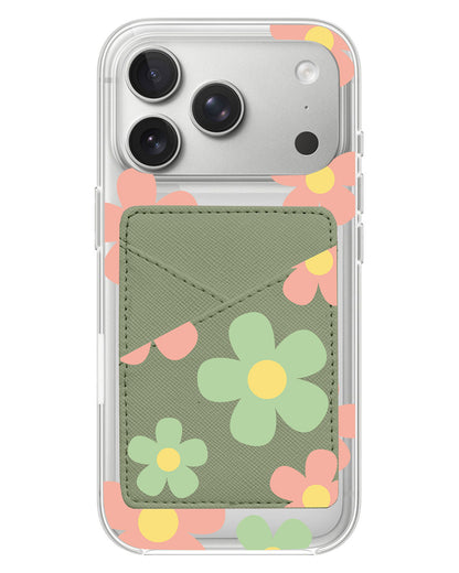 iPhone Phone Wallet Case - Daisy spring