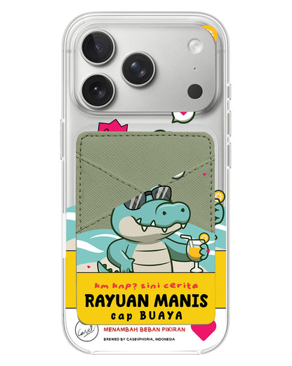 iPhone Phone Wallet Case - Cap Buaya