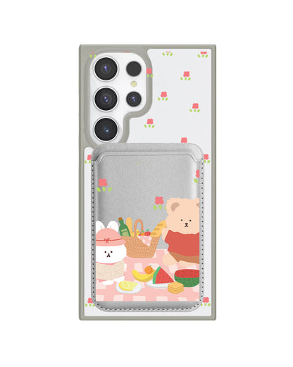Android Magnetic Wallet Case - Picnic Pink