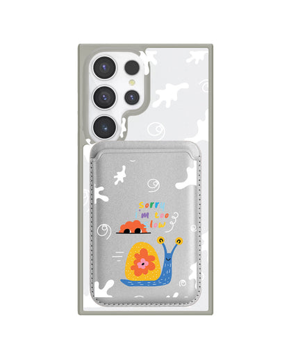 Android Magnetic Wallet Case - Sorry Being Slow
