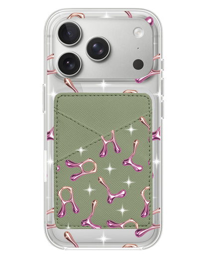 iPhone Phone Wallet Case - Chrome Monogram 3.0