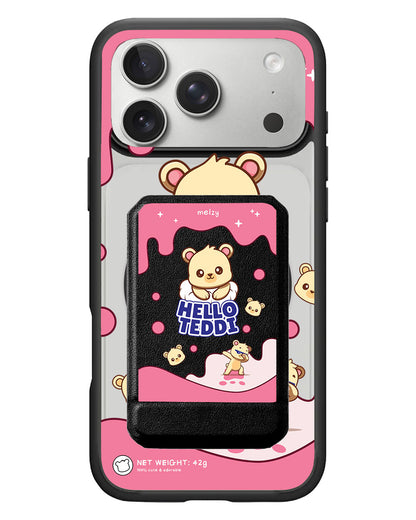 iPhone Magnetic Multifold Wallet - Hello Teddy 2.0