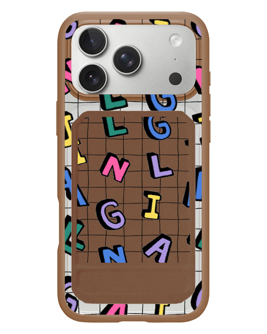 iPhone Magnetic Multifold Wallet - Playful Monogram 2.0
