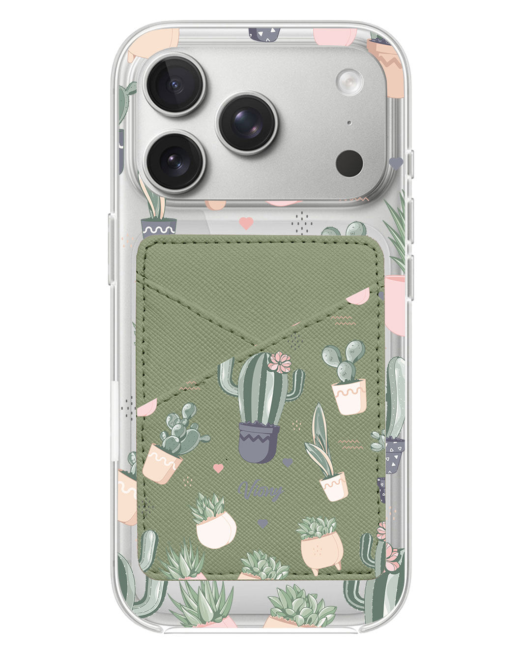 iPhone Phone Wallet Case - Cactus 2.0