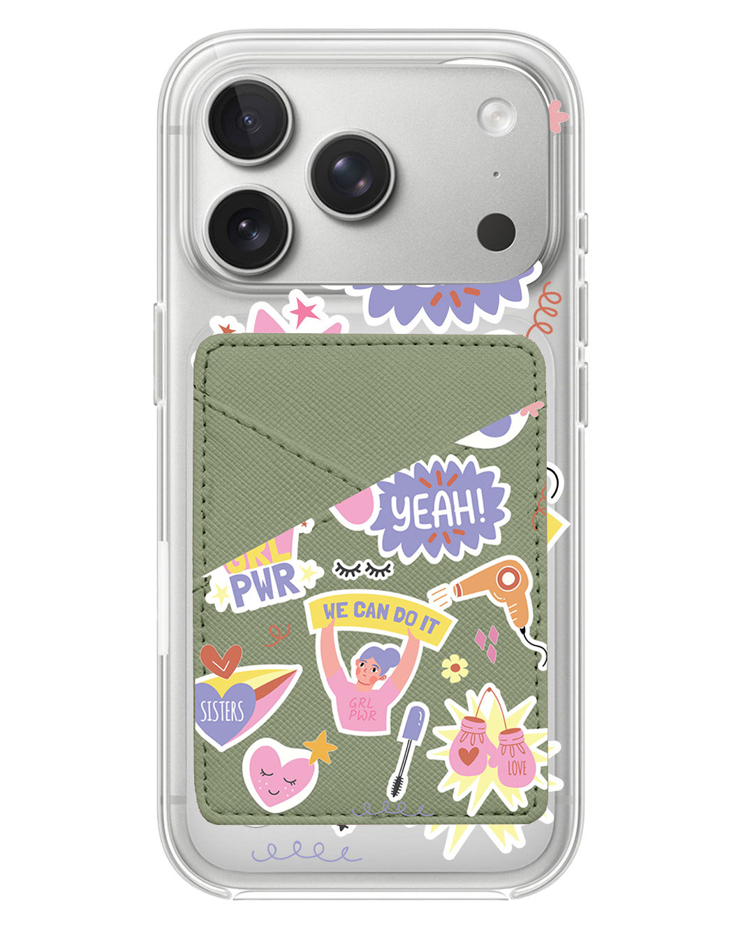 iPhone Phone Wallet Case - Girl Power Sticker Pack