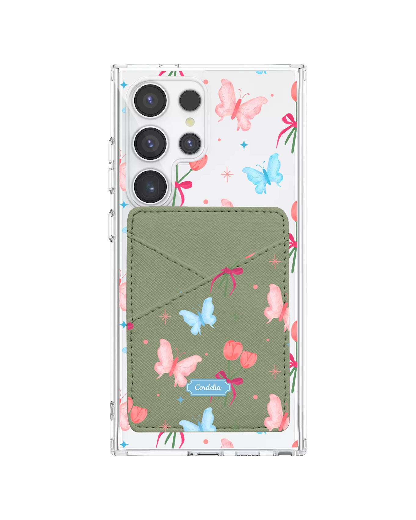 Android Phone Wallet Case - Coquette Butterfly