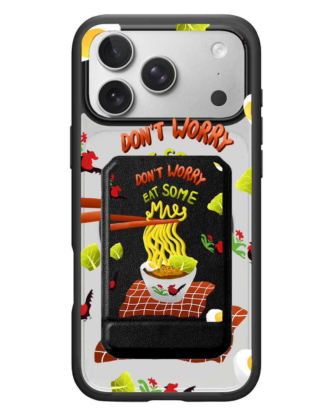 iPhone Magnetic Multifold Wallet - Go eat some mie