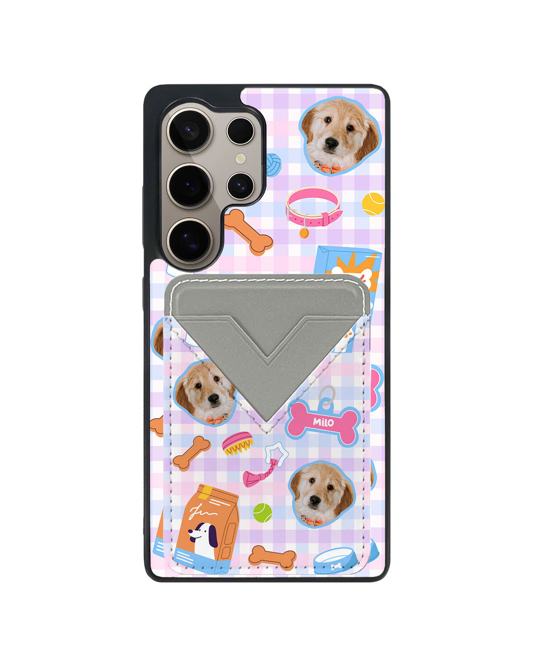 Android Avant Wallet Case - Pet Grid Puppy Sweet Treats